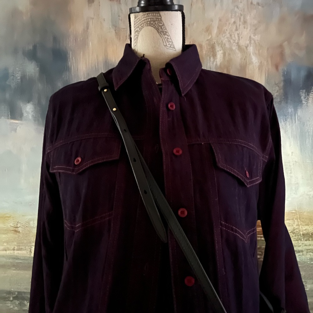 Vintage Y3K maternity collection, purple washed denim jacket - Picture 3 of 15